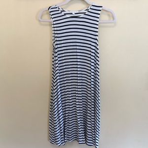 Socialite Black & White Striped Dress | Size XS